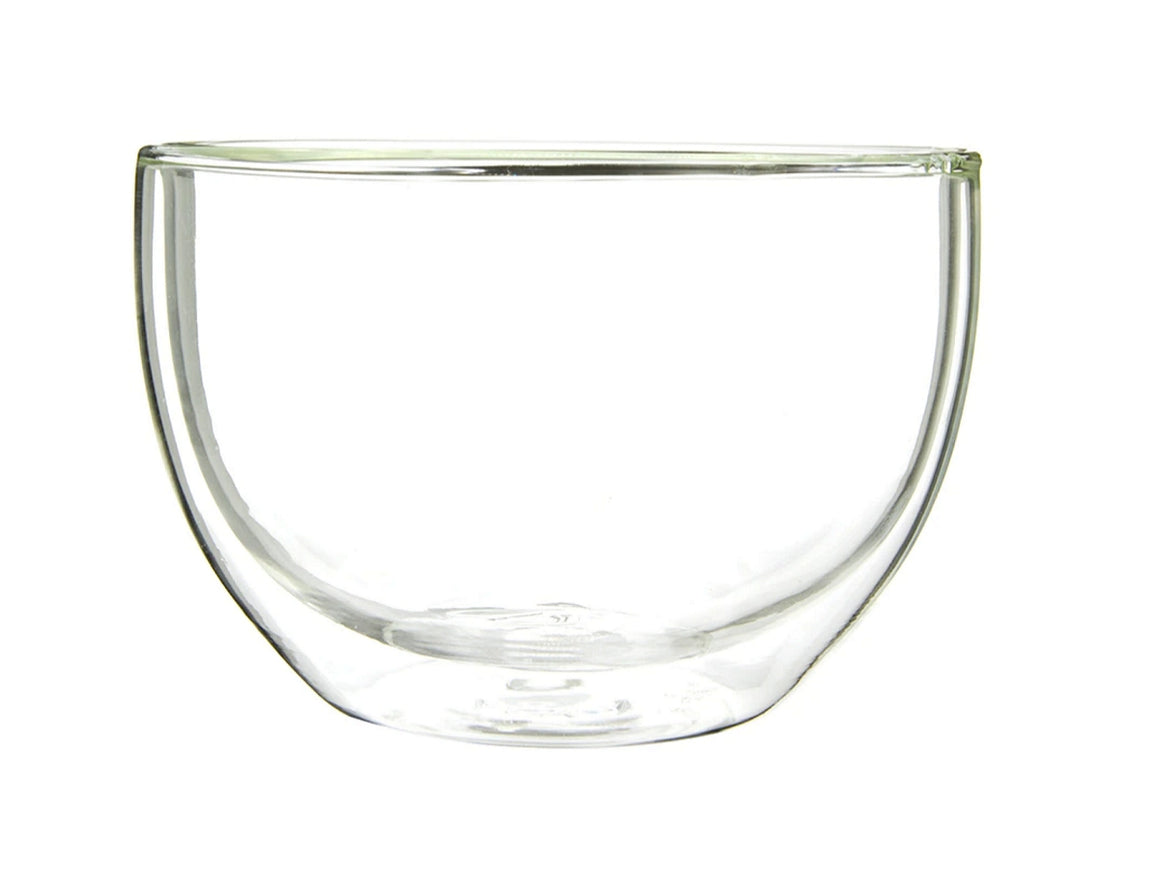 Matcha Tea Bowl - Double Wall Clear Glass 500ml - Chawan