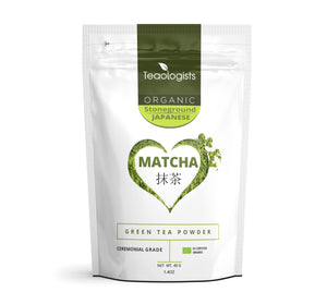 Matcha Green Tea Powder: 40g (1.4oz) Organic Japanese Ceremonial Grade