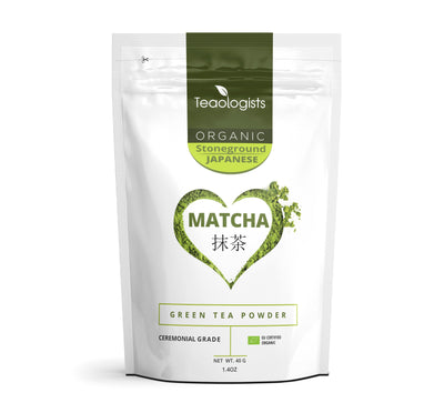 Matcha Green Tea Powder: 40g (1.4oz) Organic Japanese Ceremonial Grade