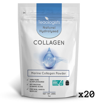 Marine Collagen Peptides Powder Protein Supplement 4kg (20 x 200g)
