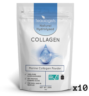Marine Collagen Peptides Powder Protein Supplement 2kg (10 x 200g)