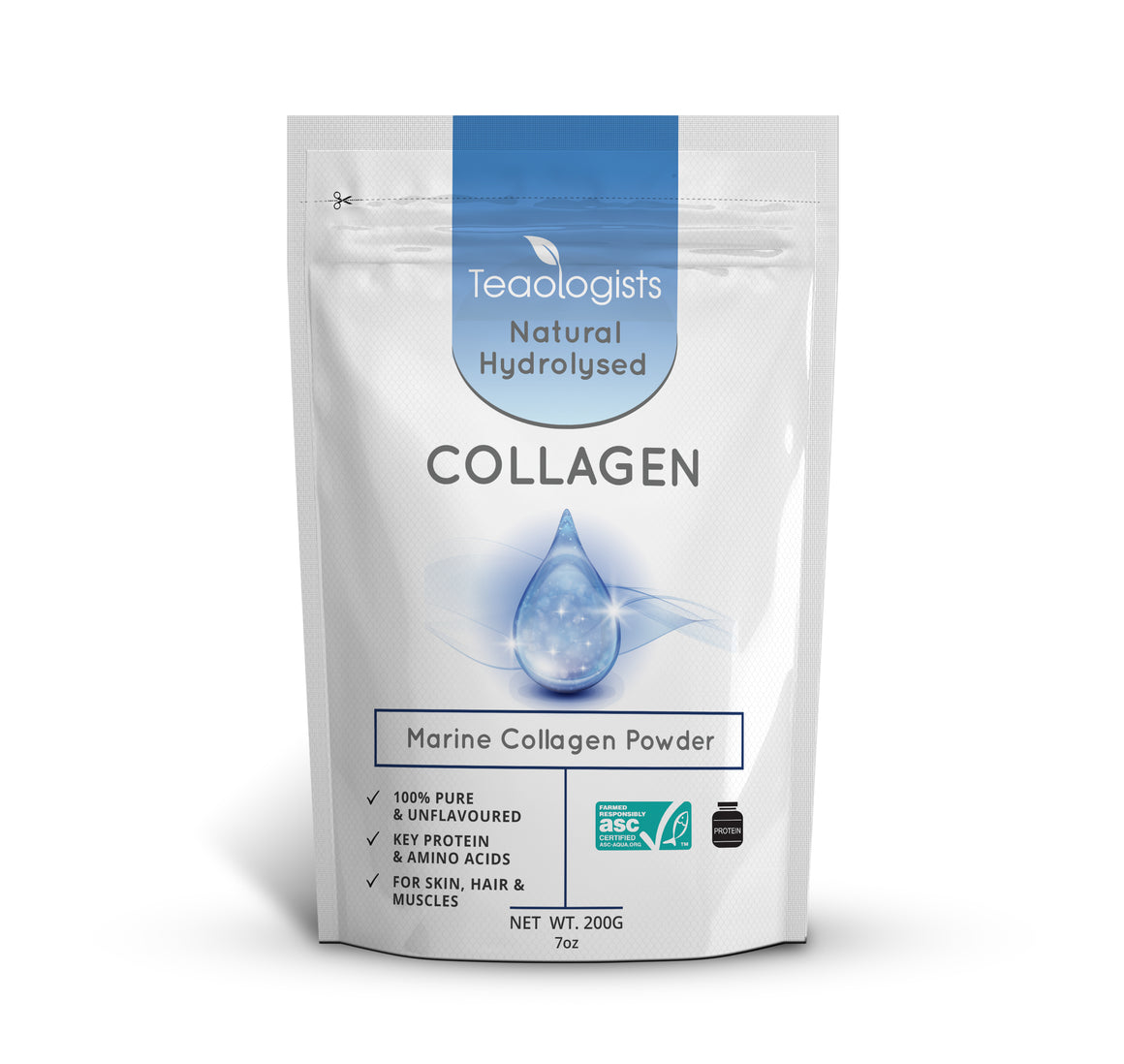 Marine Collagen Peptides Powder Protein Supplement 200g