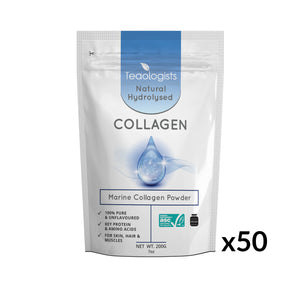 Marine Collagen Peptides Powder Protein Supplement 10kg (50 x 200g)
